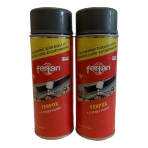 Fertan Ferpox epoxy primer 1K spuitbus 400 ml 2 stuks 2 Spuitbussen a 400 ML Antiroest Product Auto Behandelen Voorbehandelen Rustbuster 010.0001.0248-2