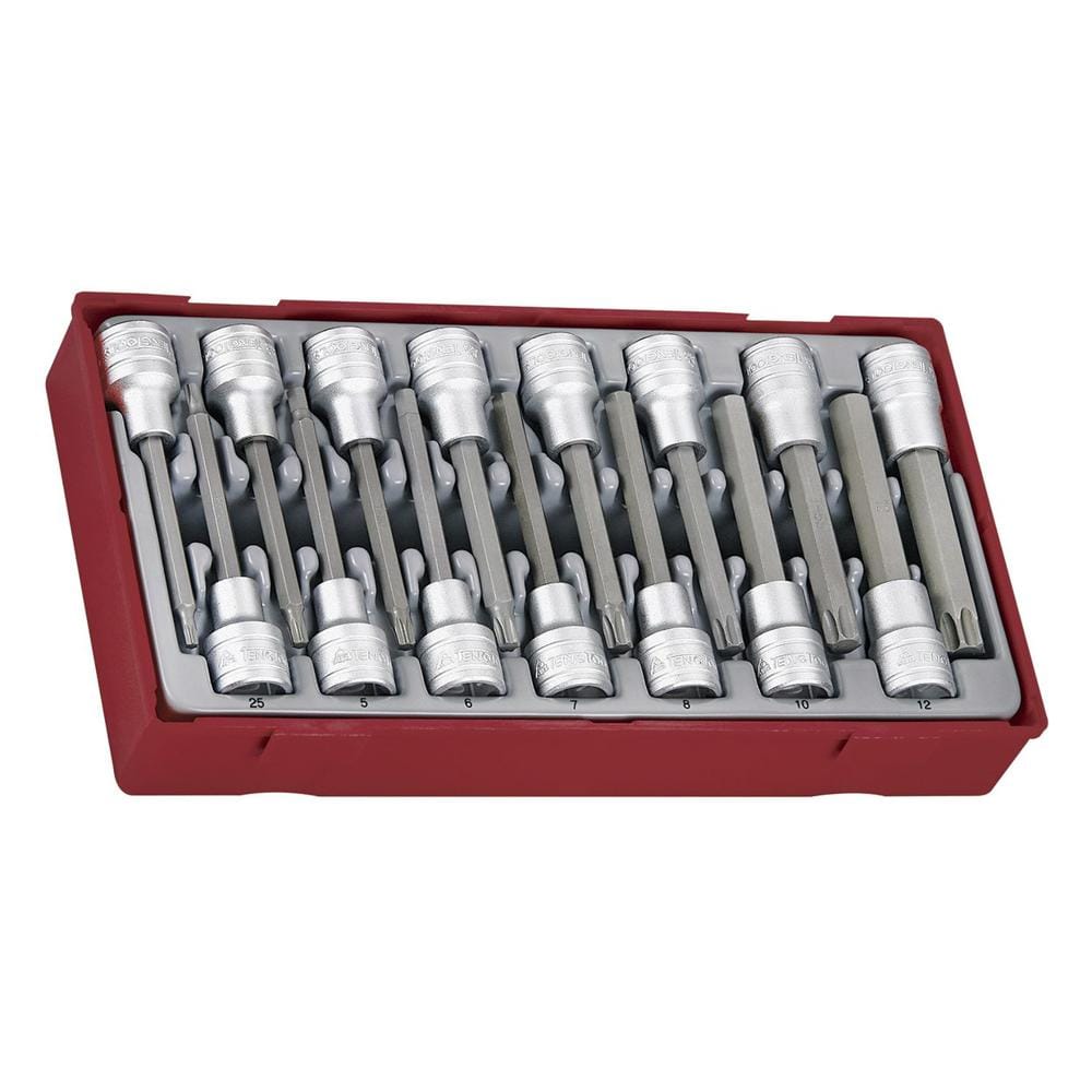 Dopbitten Hex TPX lang 15 delig TTTXH15 Teng Tools Rustbuster aansluiting 1/2