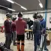 Groep cursisten in TIG cursus