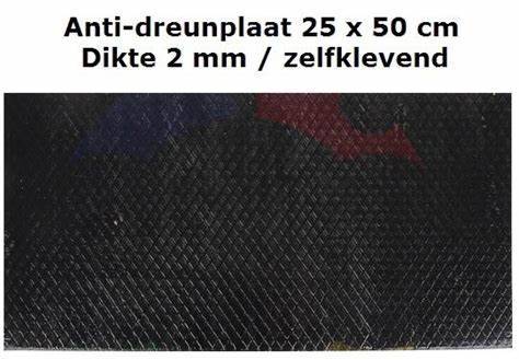 Anti dreunplaat 25x50 cm / 2 mm