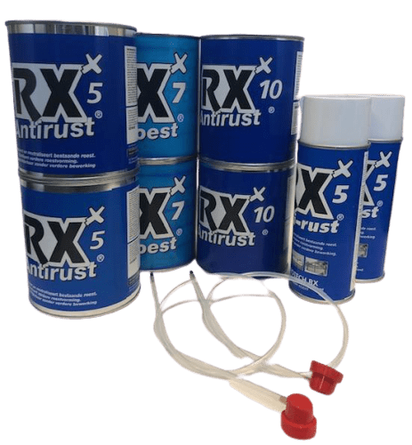 Caprotech RX5 RX7 RX10 RX Voordeelpakket 10 delig Anti Roest Middel Product Rustbuster 010.1000.2010