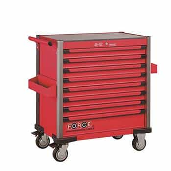 Gereedschapskar Rood Force 8 laden 610 Delig Verrijdbare Gereedschapswagen Rustbuster 180.10318-610