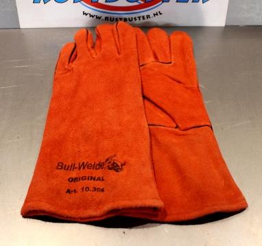 Lashandschoen gevoerd - rood Bull Weld