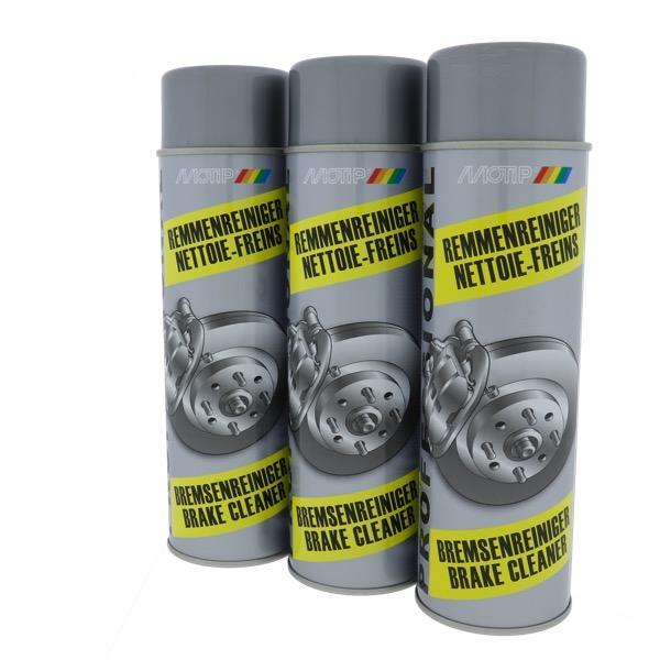 MoTip Remmenreiniger 500 ml 3 stuks actie Anti Roest Producten Middelen Set 3 Spuitbussen Rustbuster 220.000563ST3