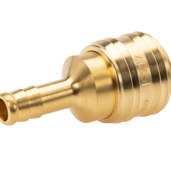 Snelkoppeling euro met 8mm slangpilaar Rustbuster