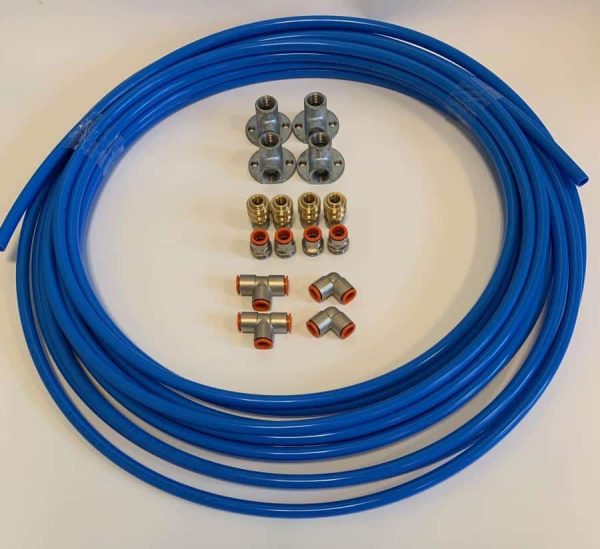 Luchtleidingsysteem Pakket – Compleet met PU Polyamide Luchtleiding 25m