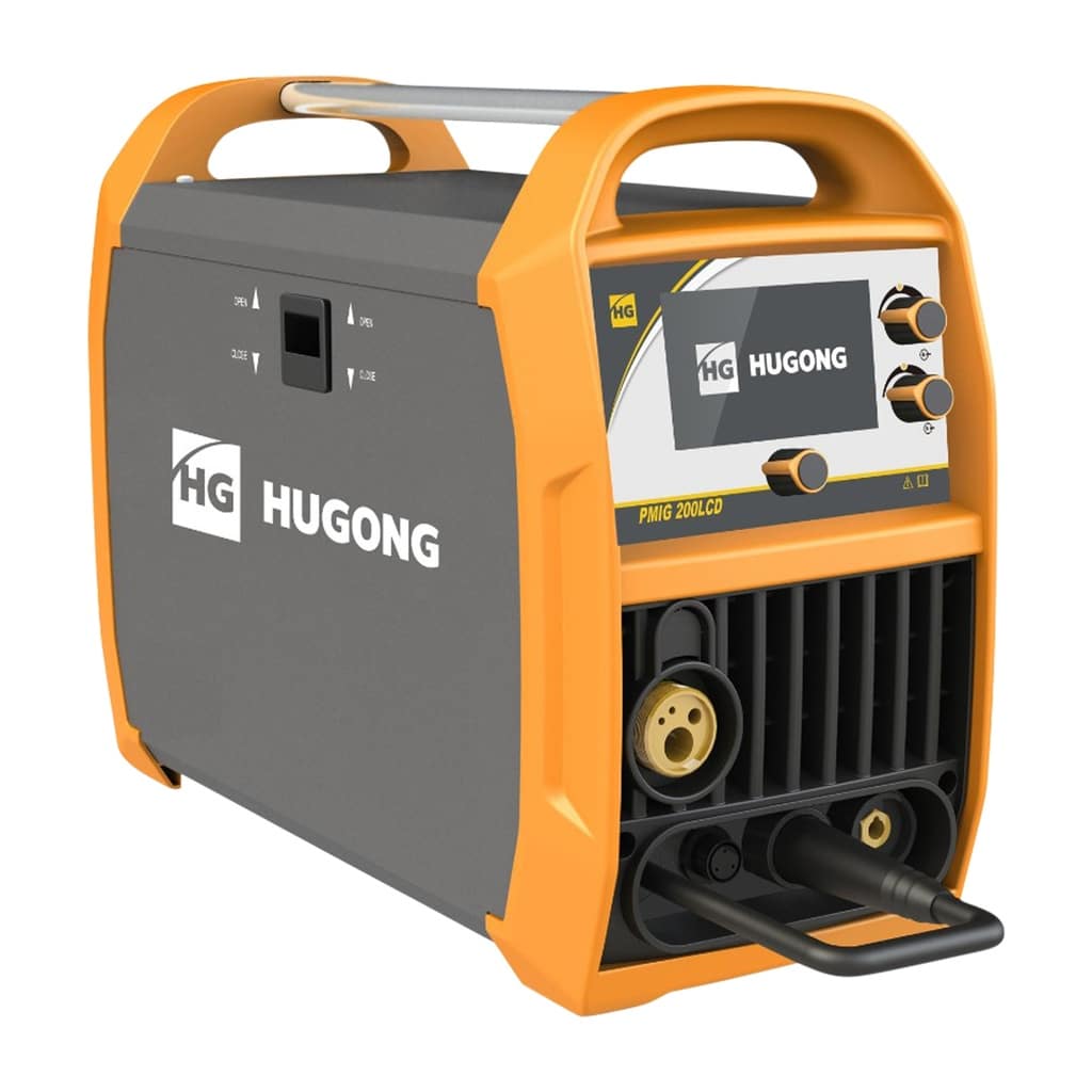 Hugong Puls MIG-MAG Lasapparaat 200A - LCD Synergisch en Aluminium MIG Puls