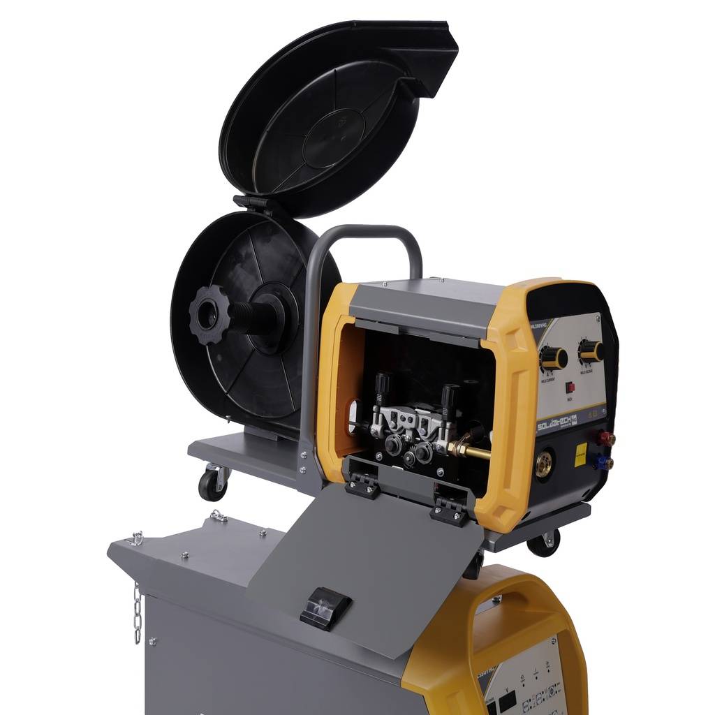 MIG MAG lasapparaat synergetisch 350A 400V 3 Fase binnenzijde Rustbuster