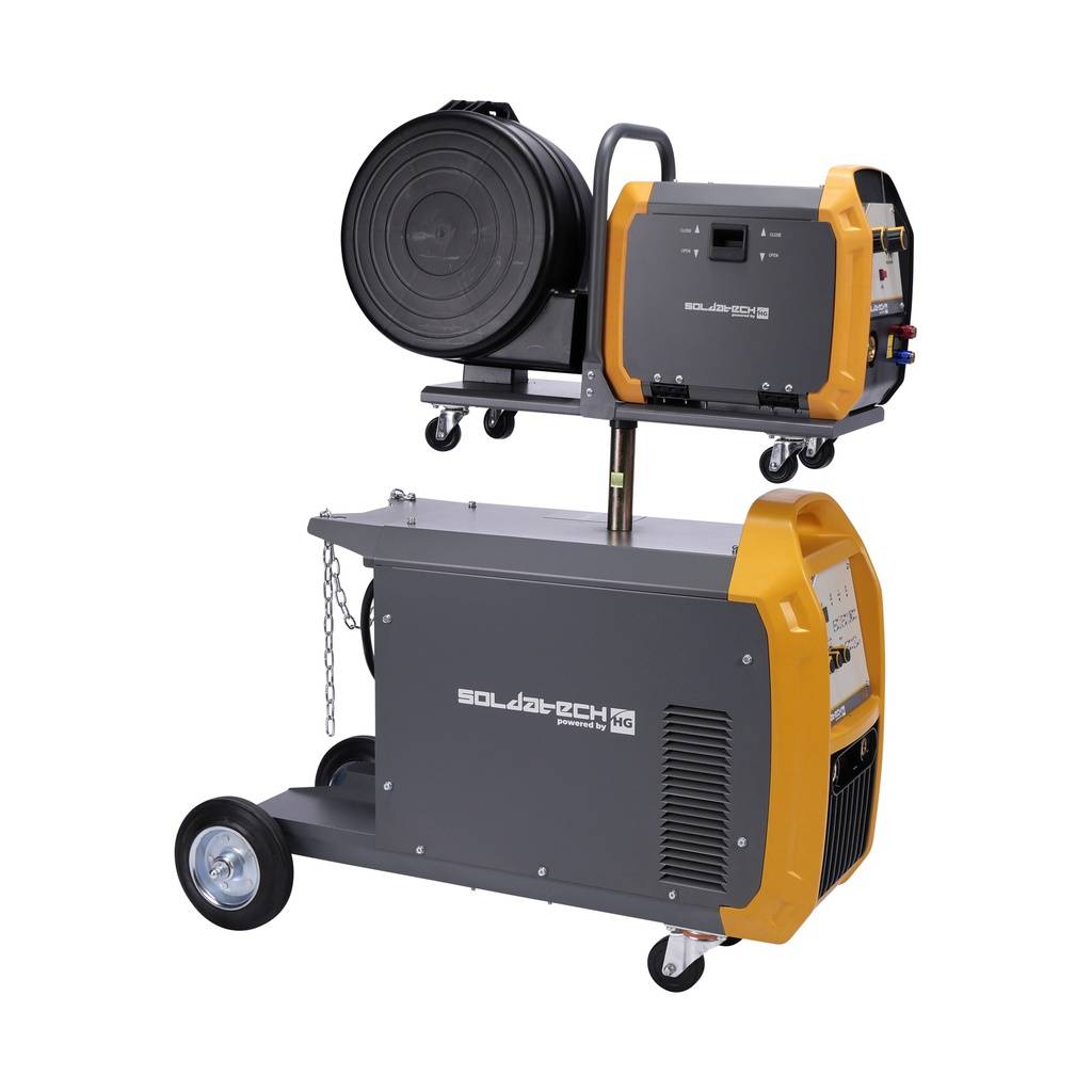 MIG MAG lasapparaat synergetisch 350A 400V 3 Fase zij aanzicht Rustbuster