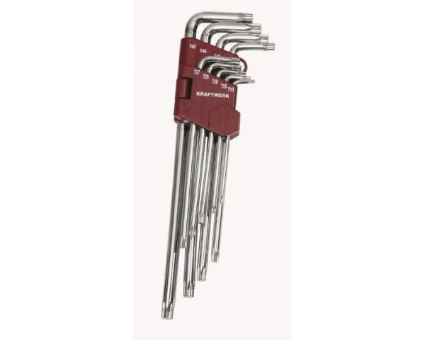 Stiftsleutelset TORX - 9 dlg Kraftwerk 3607