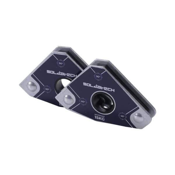 Lasmagneet set 2 stuks meerhoek 15kg