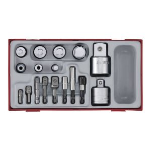 Adaptor set 17 delig tc tray TTADP17 Teng Tools Adapters Gereedschap Onderdelen Rustbuster 240.TTADP17