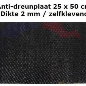 Anti dreunplaat 25x50 cm / 2 mm