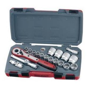 Doppenset 1 2 20 delig INCH 3 8 tot 1-1 4 korte doppen Teng Tools Gereedschap Rustbuster 240.T1220AF