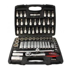 Doppenset 3 8 61-delig Gereedschap Merk Force Inhoud Complete Set Auto Oldtimer Rustbuster 180.WT-8161