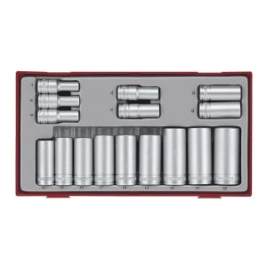 Doppenset 3 8 diep 16 delig TT3816 Teng Tools Losse Doppen Gereedschap Rustbuster 240.TT3816