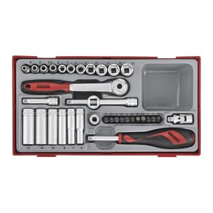 Dopsleutelset 1 4 TT1435 Teng Tools 35-delig Gereedschap Doppen Set Rustbuster 240.TT1435