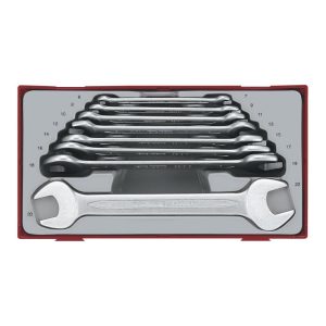 Dubbele Steeksleutels TC-Tray 8 Delig 6-22MM Teng Tools Aanvulling Gereedschapskar Losse Sleutels Rustbuster 240.TT6208