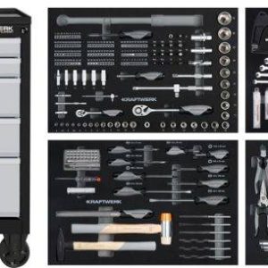 Gereedschapskar met 337-delig assortiment Kraftwerk Rustbuster