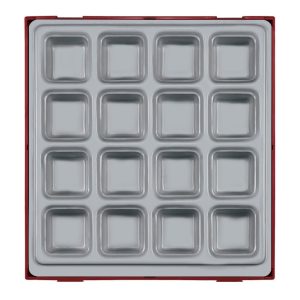 Lege TC-tray met 16 vakken TTD02 Teng Tools Onderdeel Gereedschap Wagen Kist Sorteer Bak Rustbuster 240.TTD02