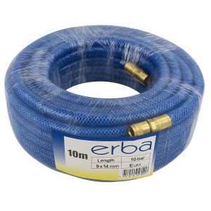 Luchtslang 10 meter 9 x 14mm met euro aansluiting