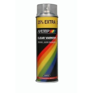 Motip Rallye Vernis hoogglans spuitbus 500 ml Clear varnish Anti Roest Middel Producten Ontroesten Rustbuster 220.04009