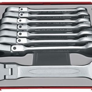 Set flex-gear sleutels TT1 tray 8-19mm 8 delig Teng Tools Rustbuster