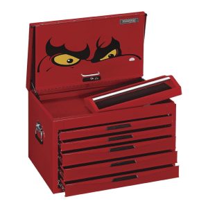Topkist gereedschapskoffer 5 laden rood TC805NFX Teng Tools Zonder Inhoud Gereeschap Rode Kleur 5 Lades Met Klep Rustbuster 240.TC805NFX